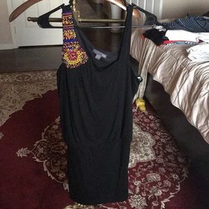 Black forever 21 dress with beaded strap